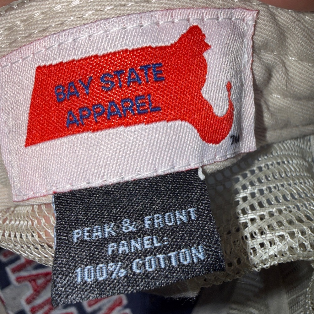 Bay State Apparel Wicked Smaht Boston Trucker Hat Blue Cream Snapback Cap - Picture 6 of 10
